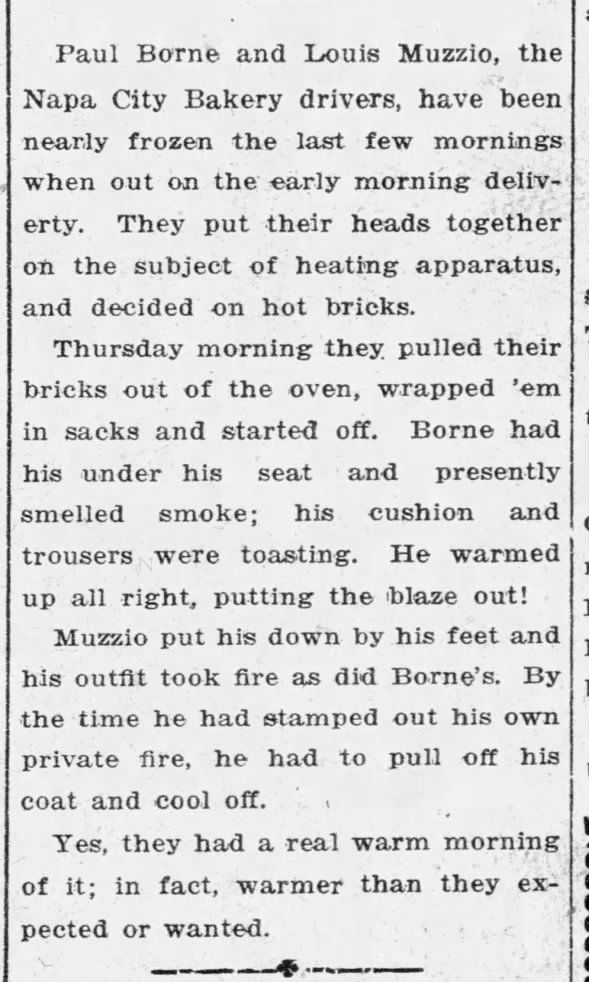 Clipping from Napa Journal